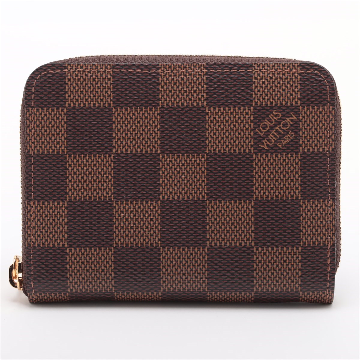 Louis Vuitton Damier Zippyr Coin Pearce N63070 Brown Coin Case