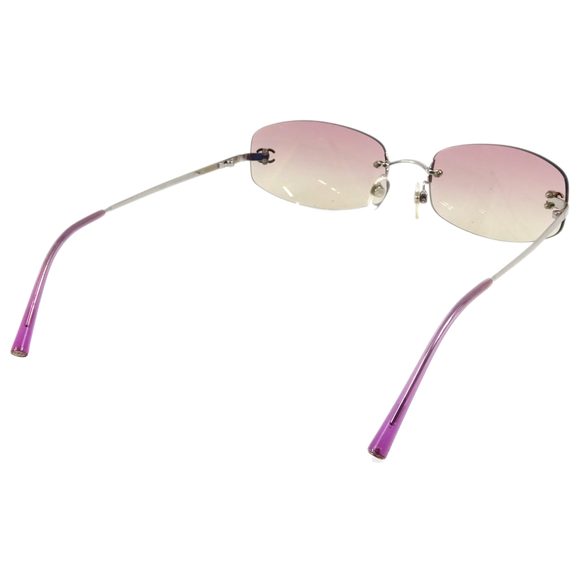 Chanel Sunglasses Eyewear Purple Small New