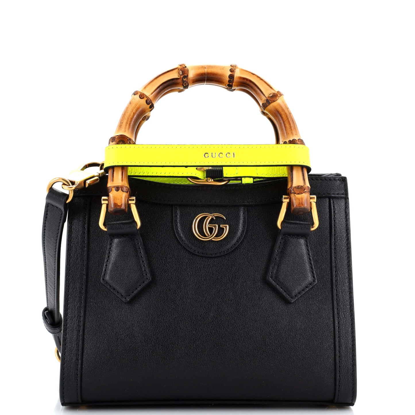 Luxury Gucci Trending 2025 Diana NM Bamboo Handle Tote Leather Mini