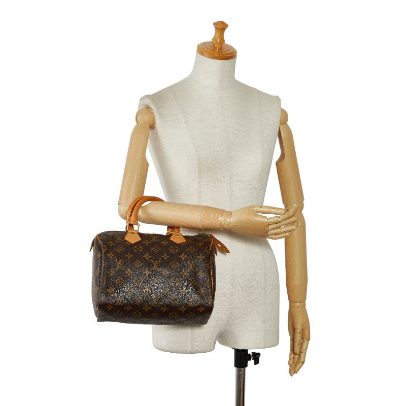 Louis Vuitton Monogram Speedy 25 Mini Boston Bag M41528 Brown PVC Leather  Louis Vuitton