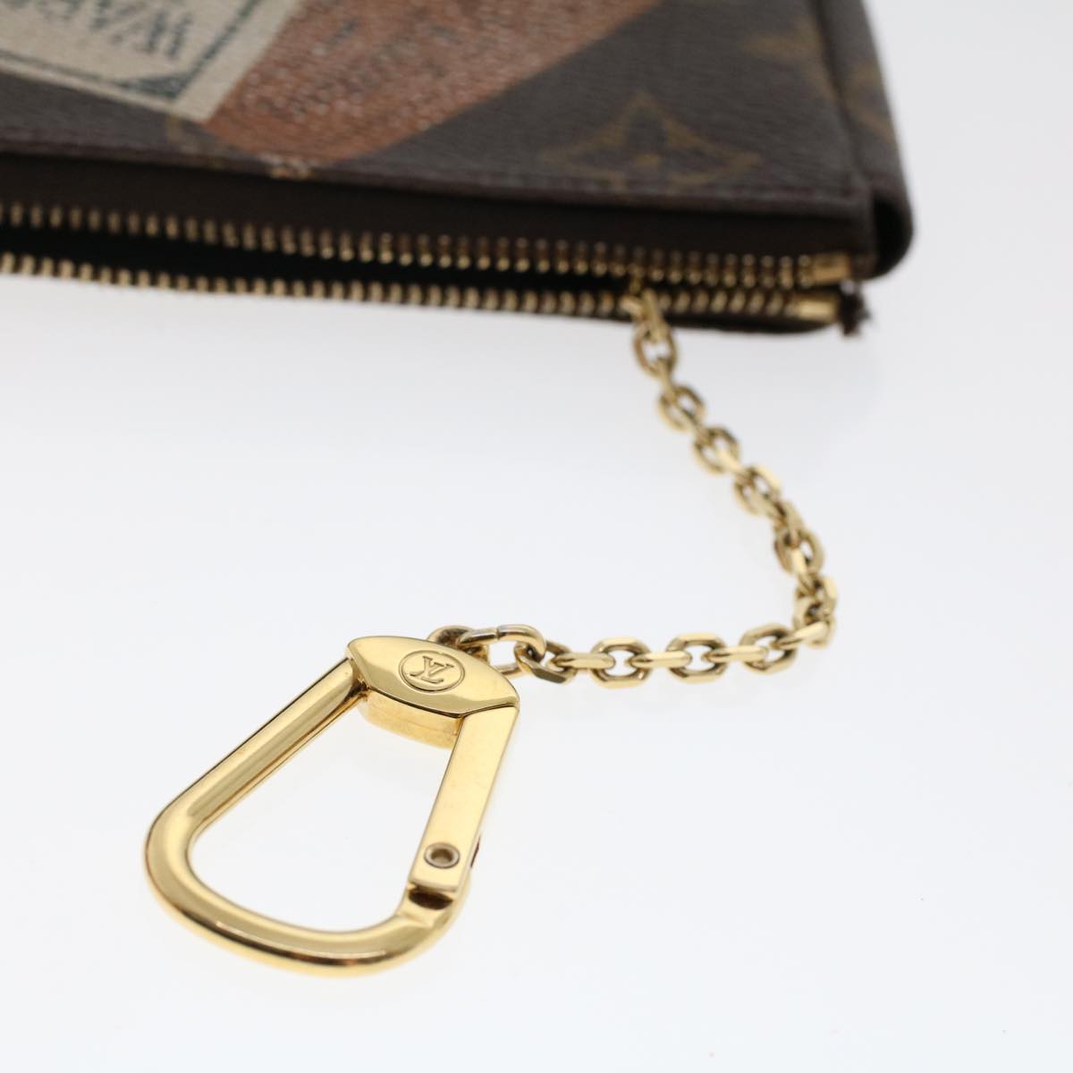 LOUIS VUITTON Monogram Trousse Cre Pouch M63800 LV 49196