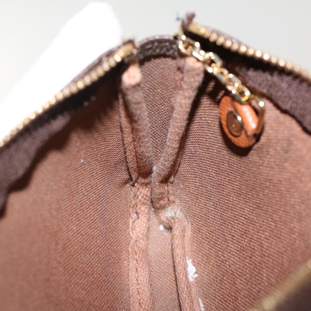 LOUIS VUITTON Monogram Trousse Cre Pouch M63800 LV 49196