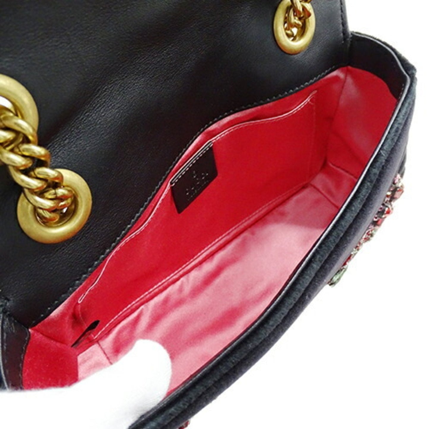 Gucci Gg Marmont  Velvet Shoulder Bag ()