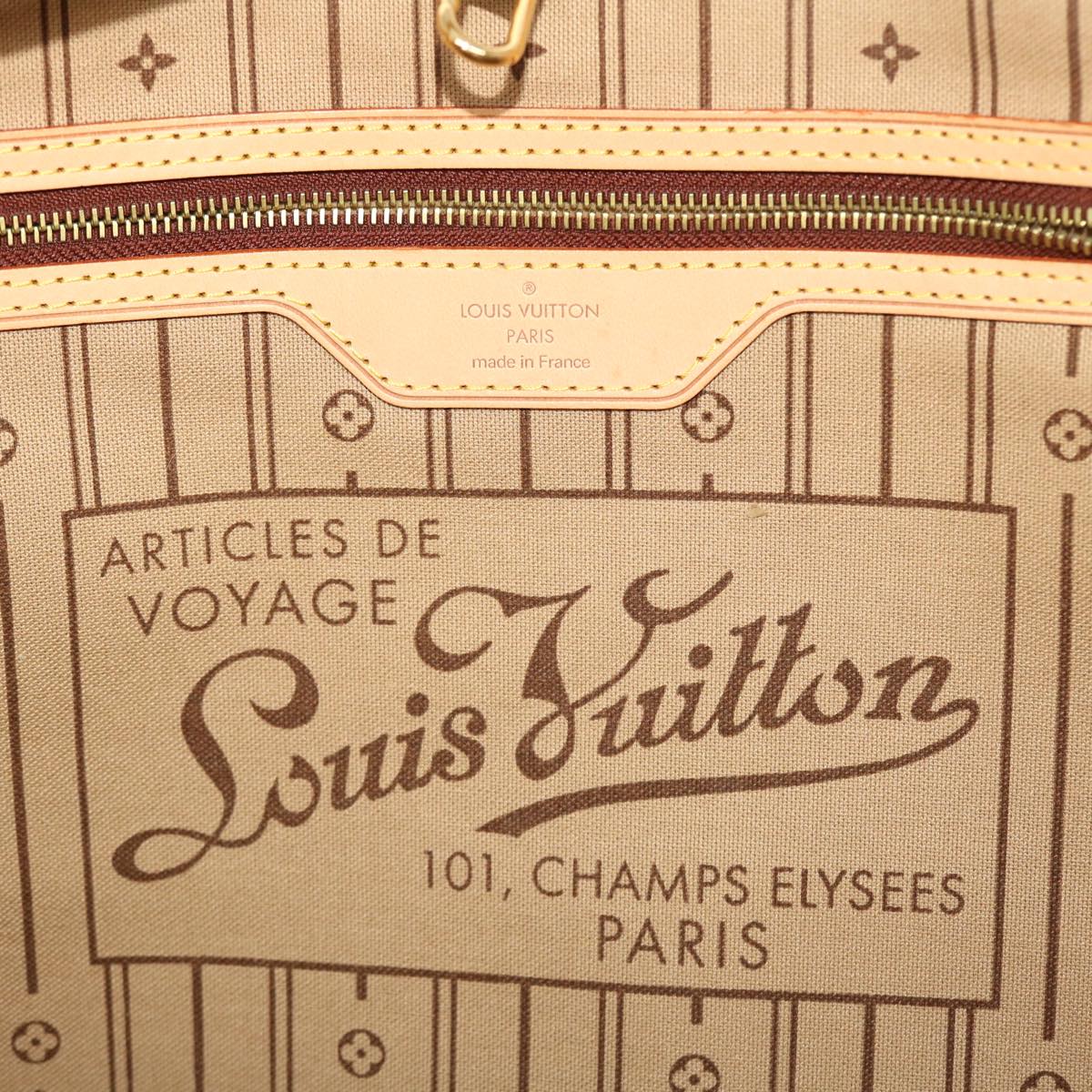 LOUIS VUITTON Monogram Neverfull GM Tote Bag M40157 LV 49424