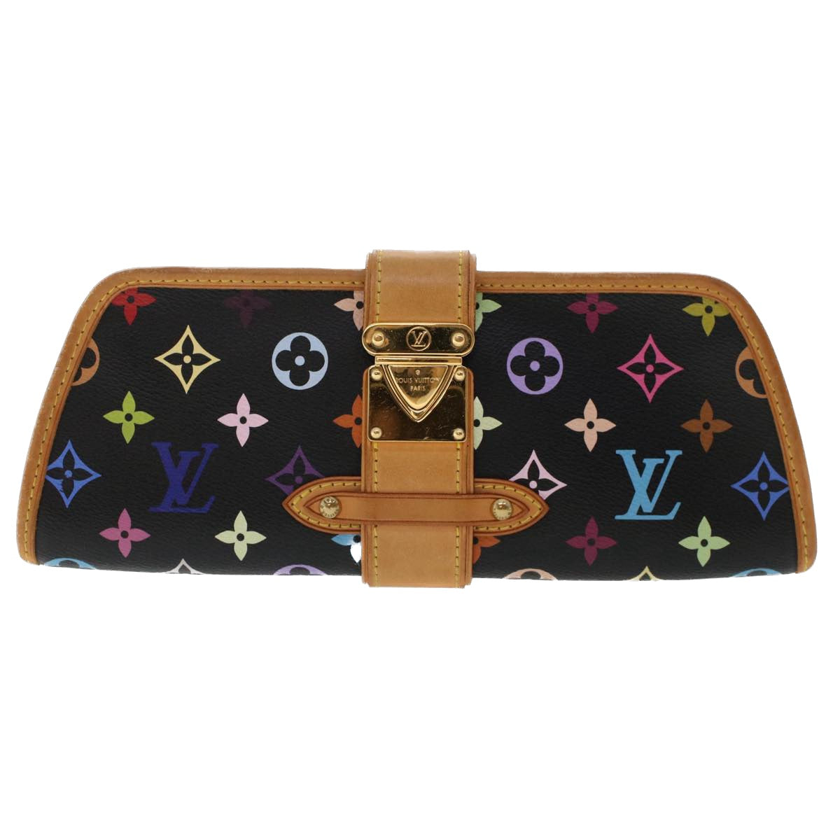 LOUIS VUITTON Monogram Multicolor Shirley Shoulder Bag Black M40050 47372A