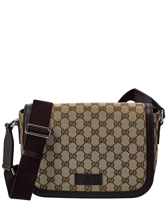 Luxury Gucci Trending 2025 GG Canvas & Leather Shoulder Bag