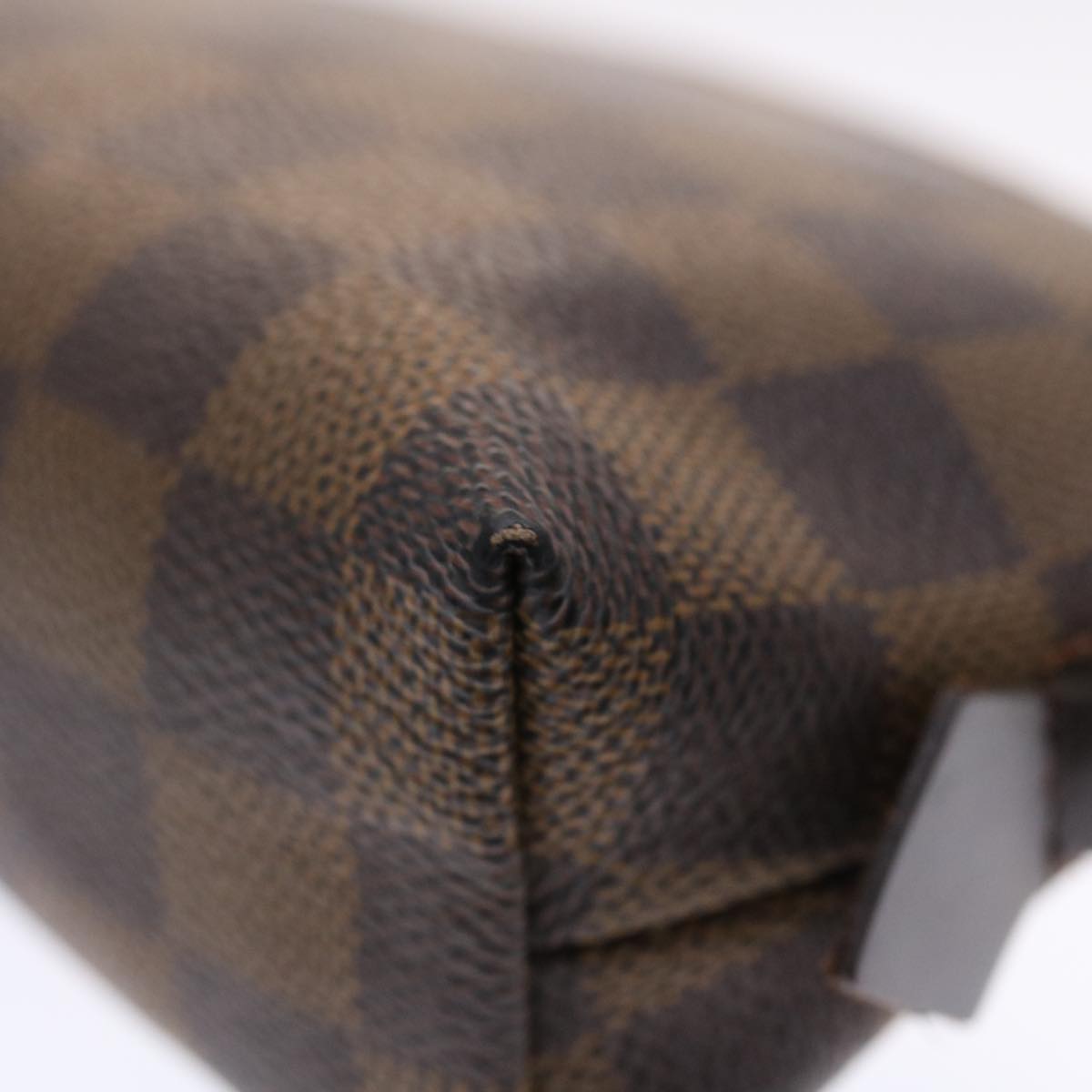 LOUIS VUITTON Damier Ebene Pochette Cosmetic PM Pouch N47516 LV 49642
