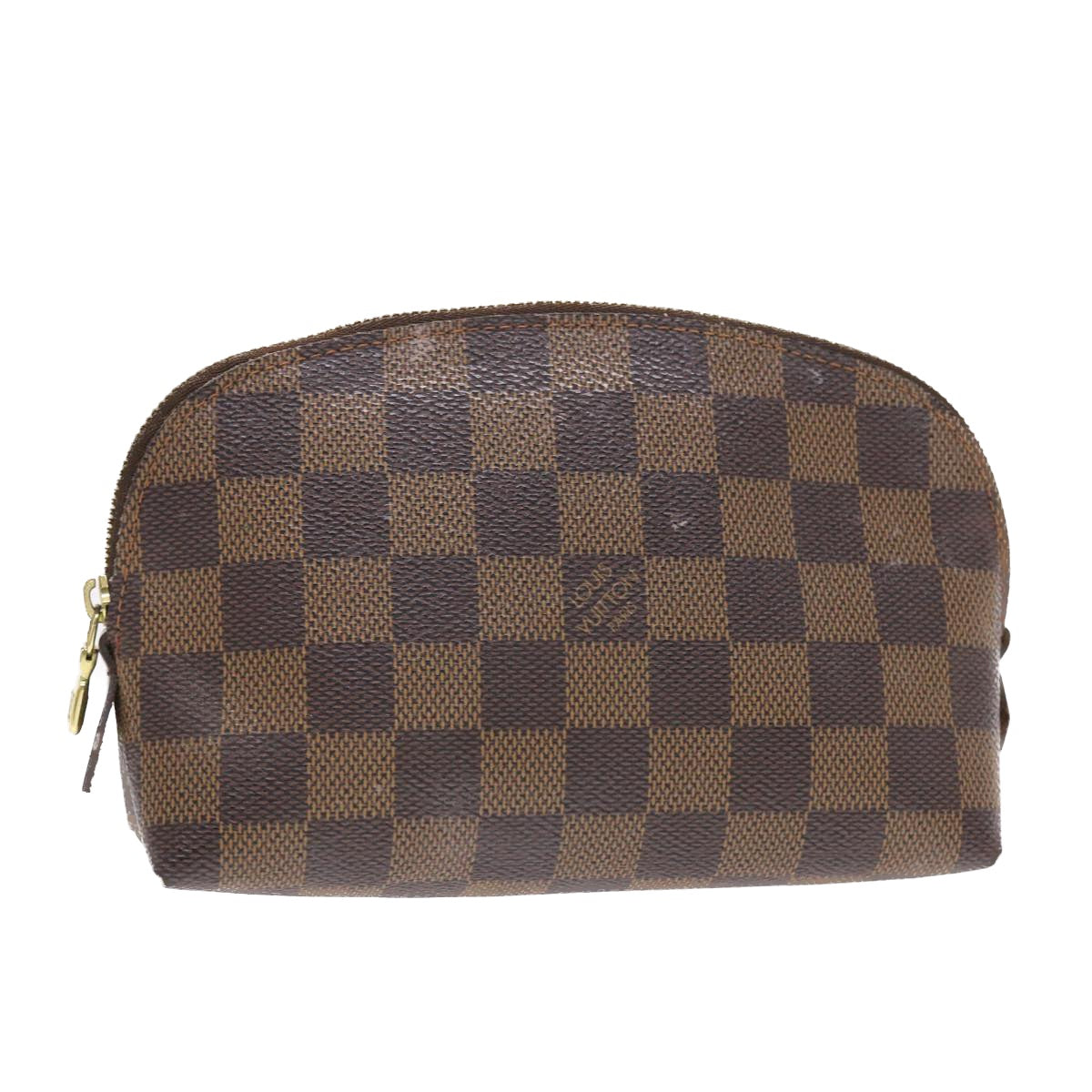 LOUIS VUITTON Damier Ebene Pochette Cosmetic PM Pouch N47516 LV 49642
