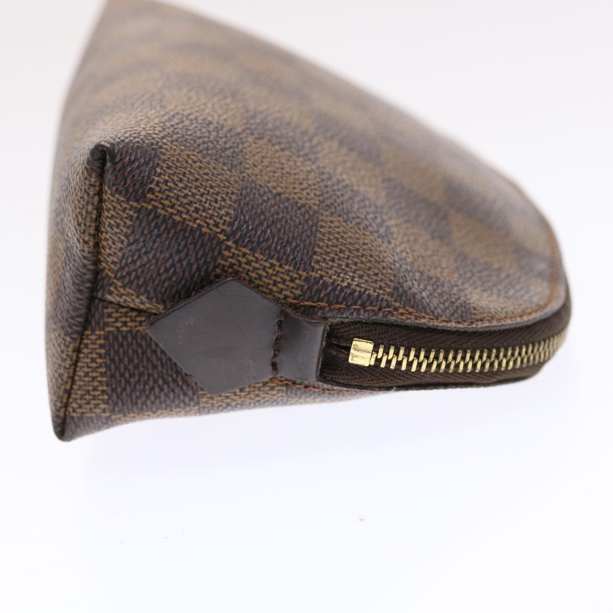 LOUIS VUITTON Damier Ebene Pochette Cosmetic PM Pouch N47516 LV 49642