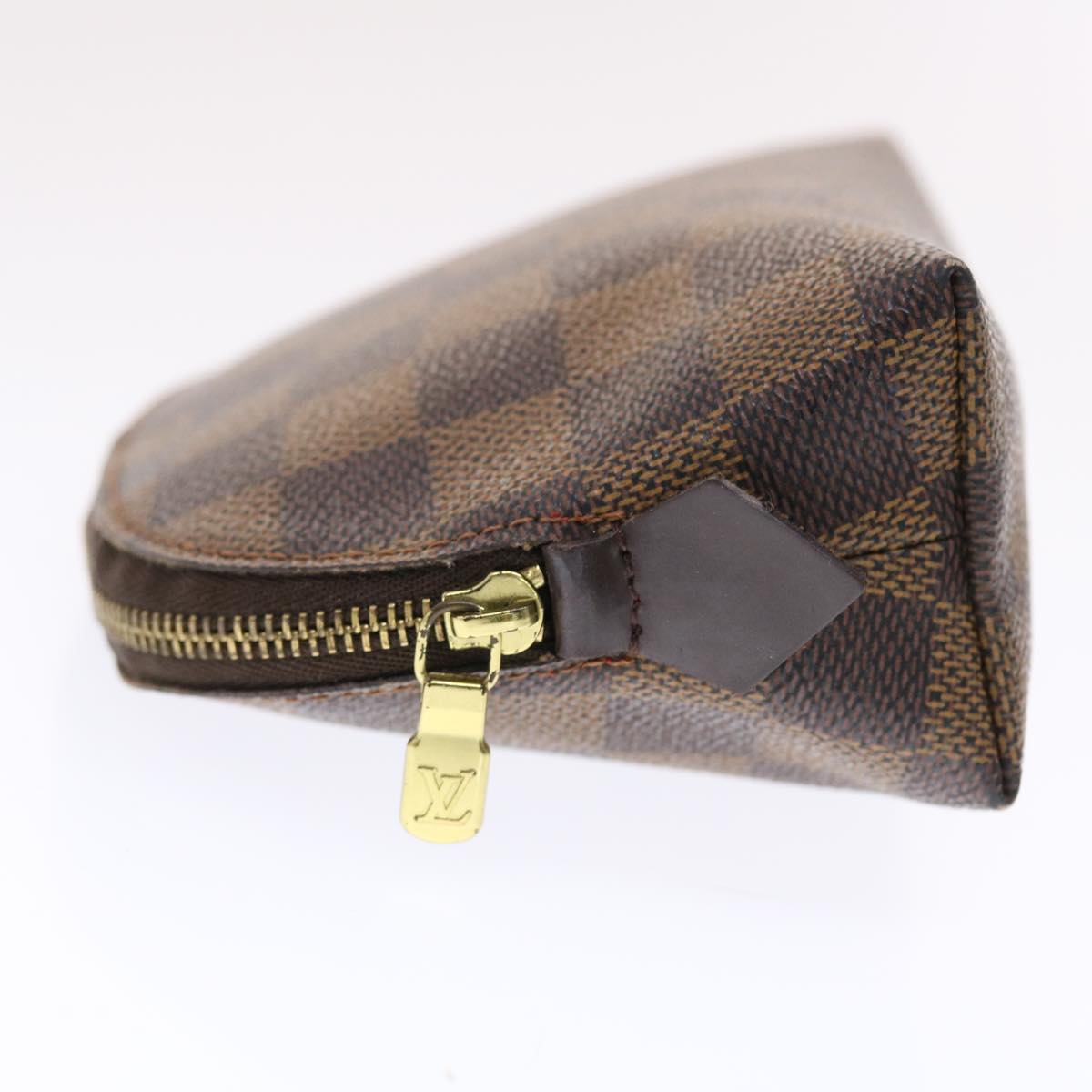 LOUIS VUITTON Damier Ebene Pochette Cosmetic PM Pouch N47516 LV 49642