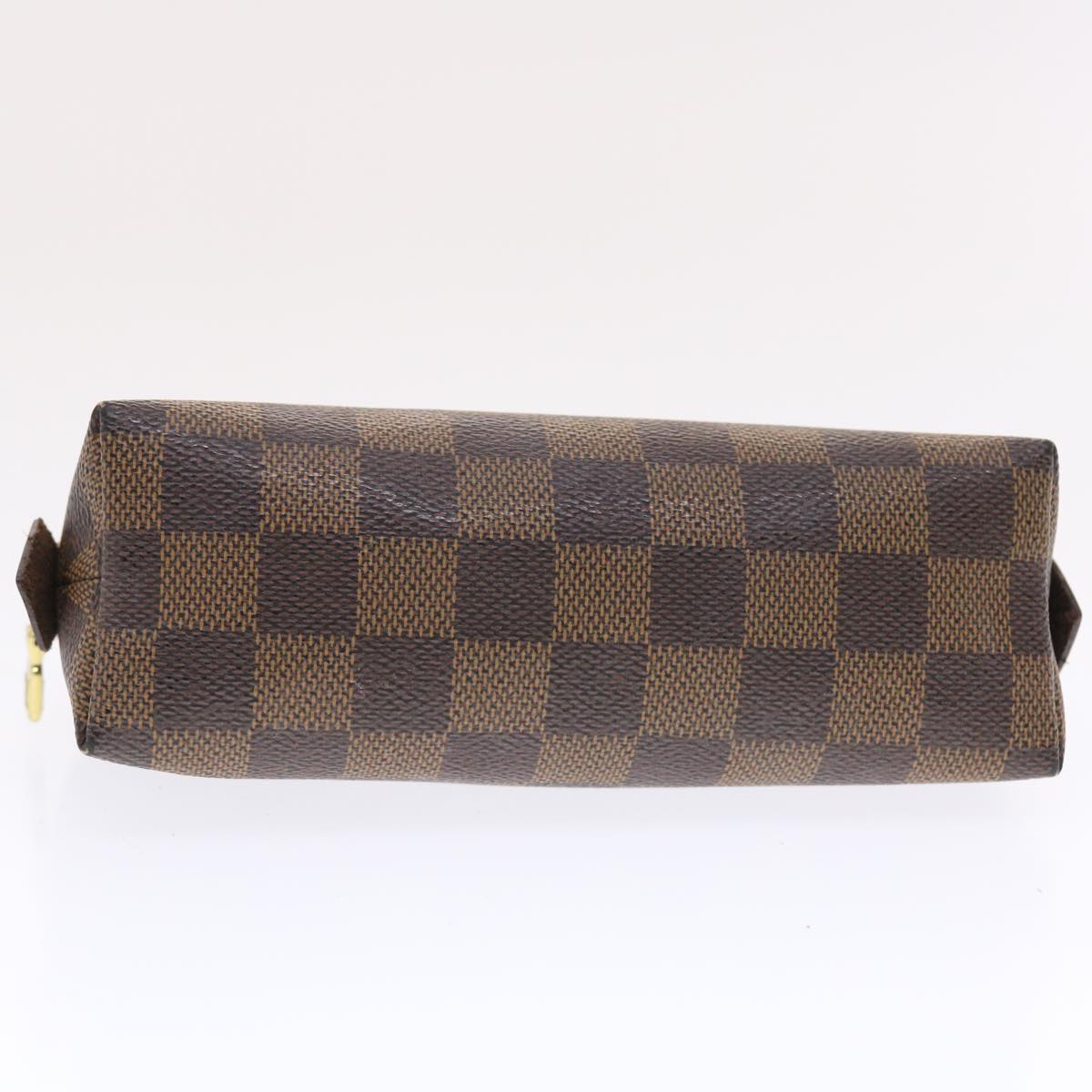 LOUIS VUITTON Damier Ebene Pochette Cosmetic PM Pouch N47516 LV 49642