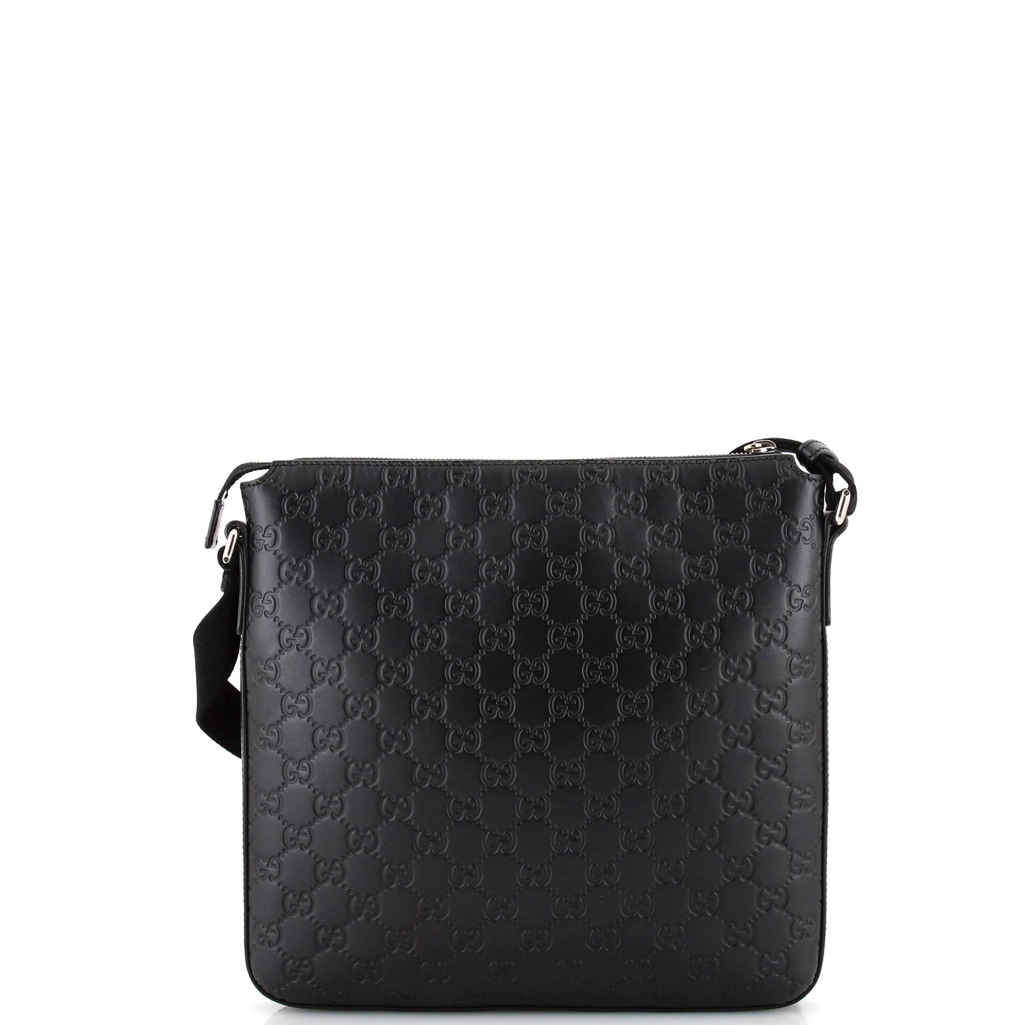 Signature Zip Messenger Bag Guccissima Leather Medium