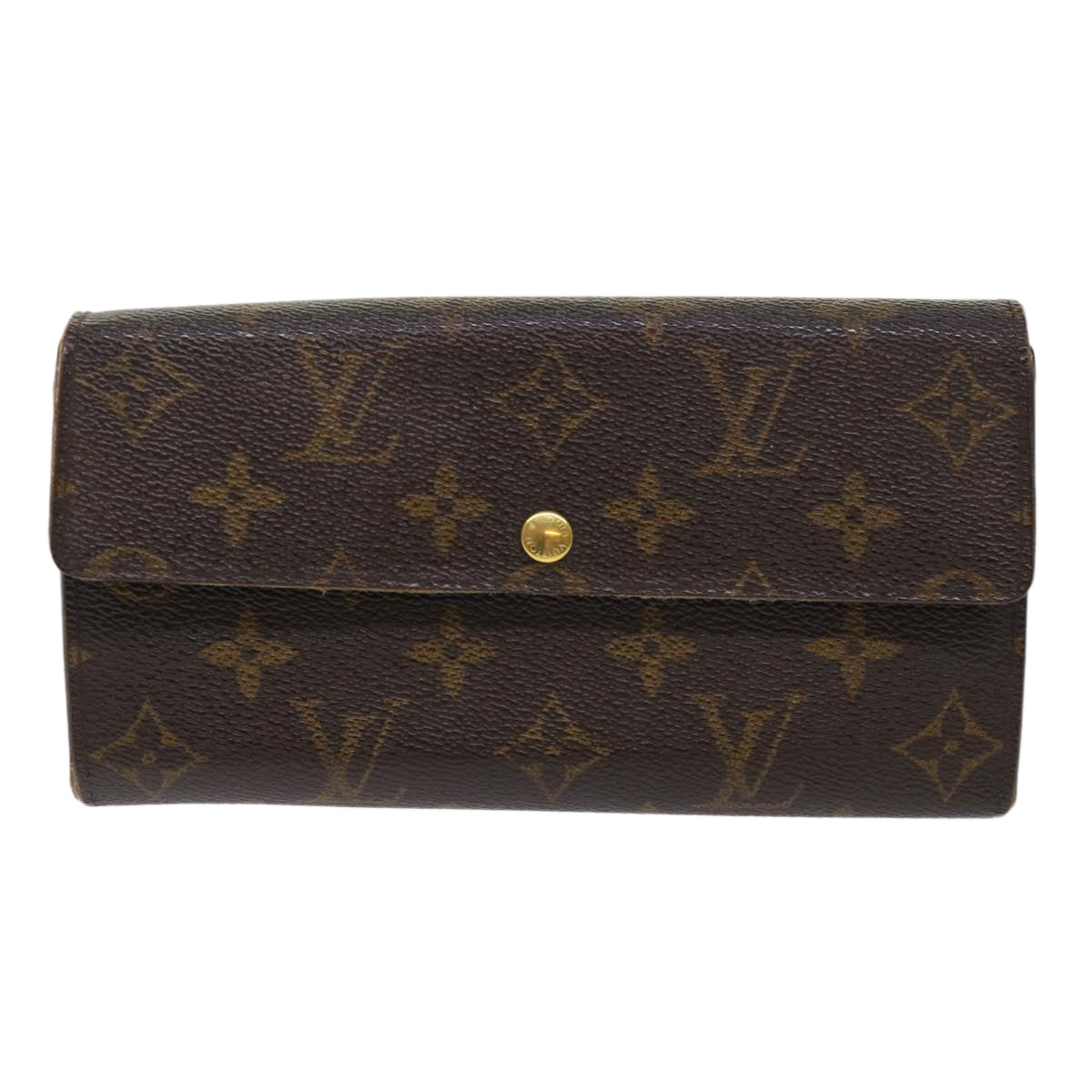 LOUIS VUITTON Monogram Portefeuille Sarah Long Wallet M60531 LV 49970