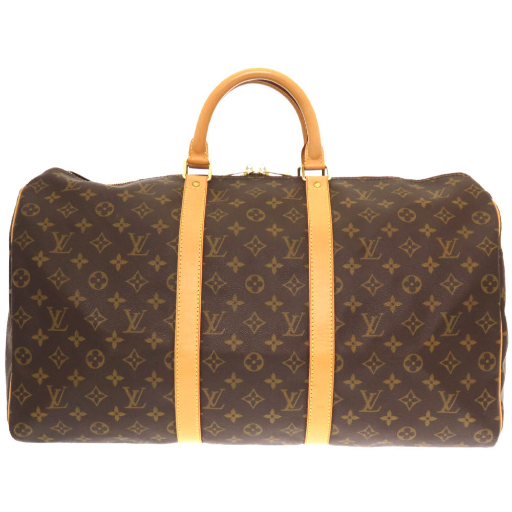 LOUIS VUITTON Boston Duffel bag M41426 Monogram canvas Brown Monogram Keepall 50 mens()