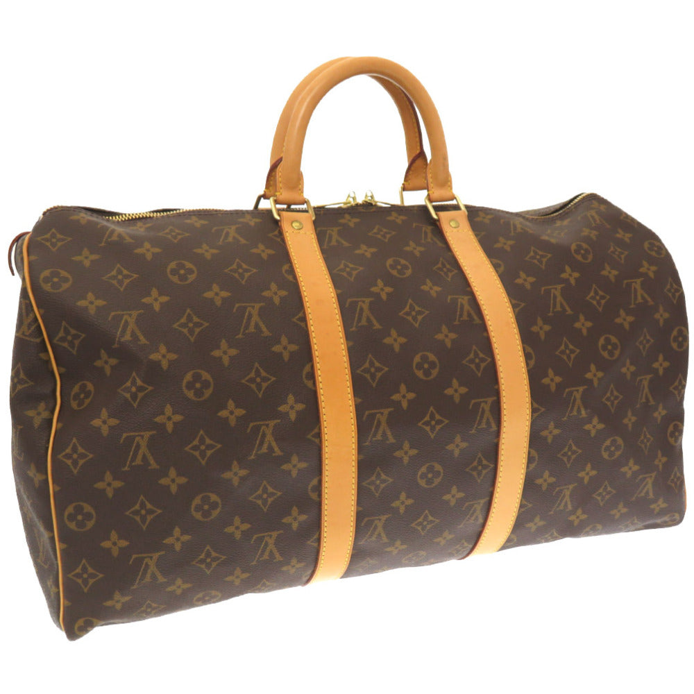 LOUIS VUITTON Boston Duffel bag M41426 Monogram canvas Brown Monogram Keepall 50 mens()