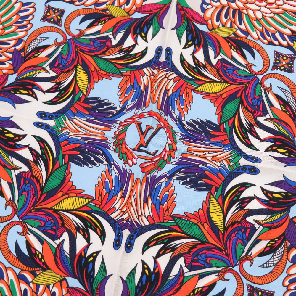 LOUIS VUITTON scarf M71426 silk multicolor logo Women