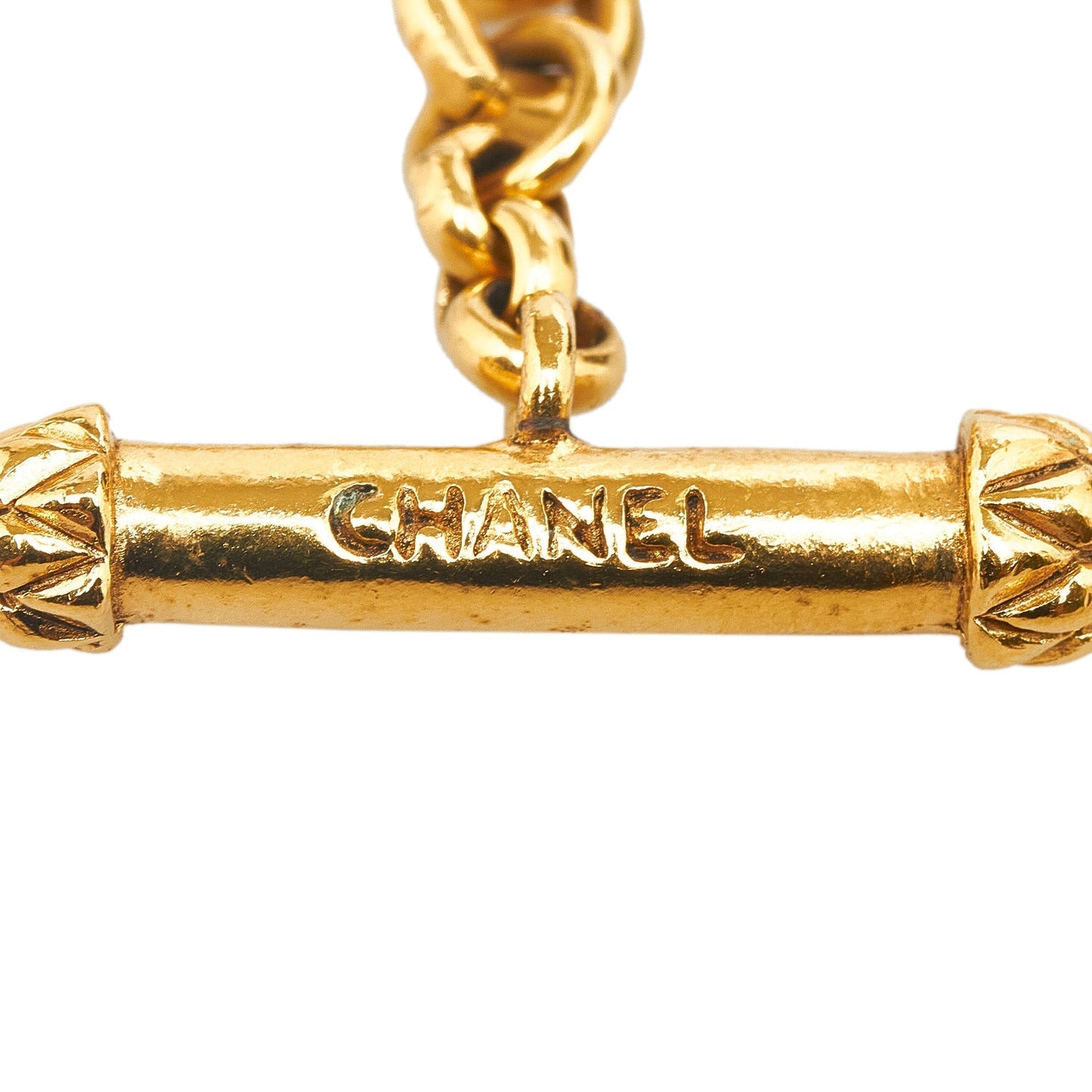 Luxury Chanel CC Sun Medallion Pendant Necklace Costume Necklace