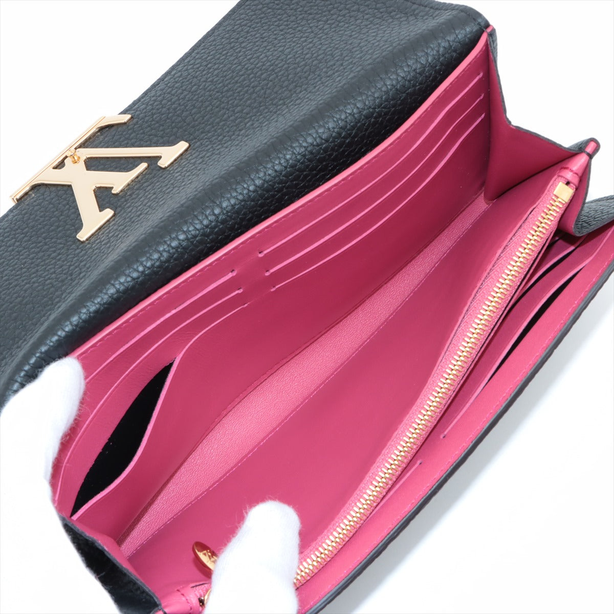 Louis Vuitton  Portfolio Capsine M61248 Noneir  Hot Pink Long  Reaction Wallet