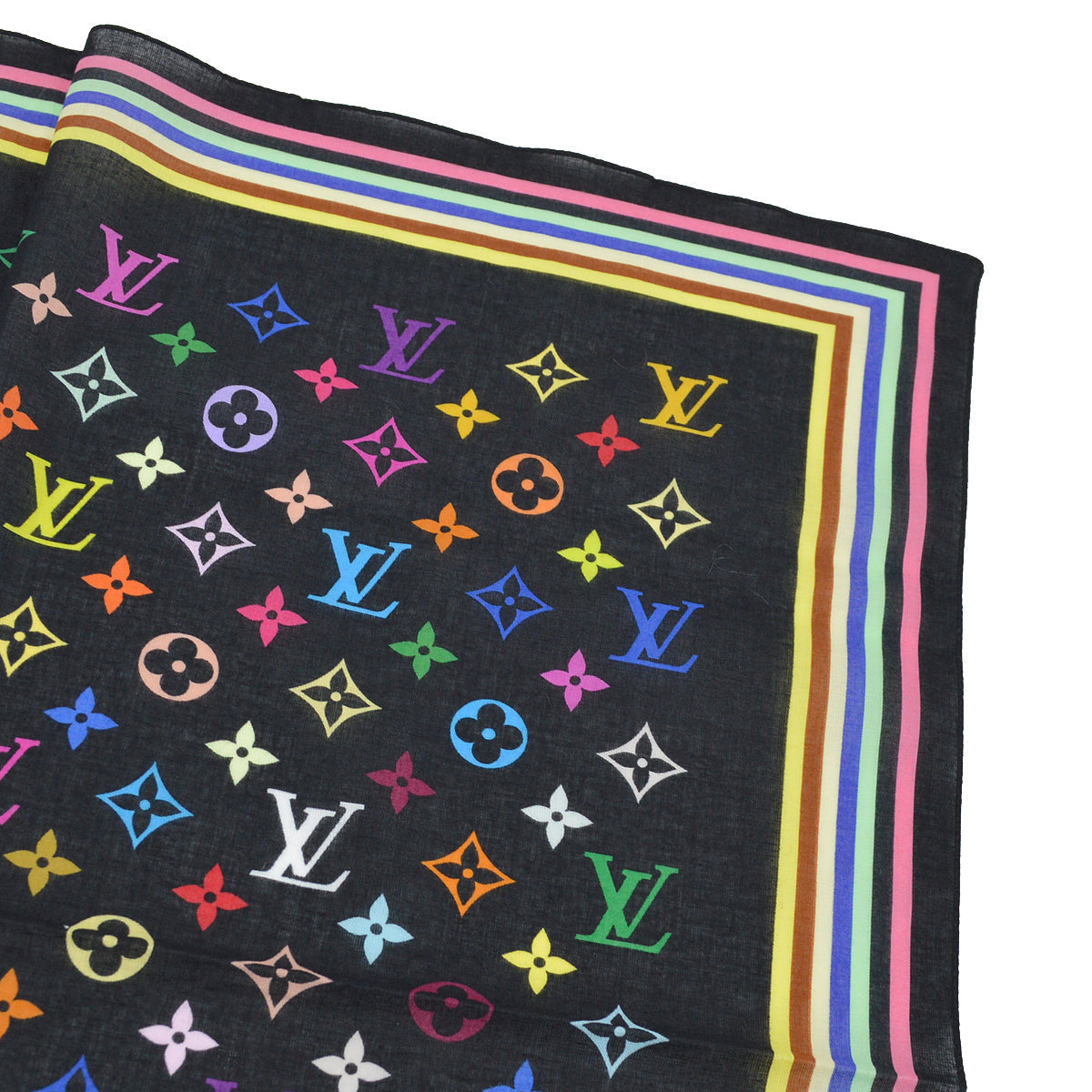 Louis Vuitton Monogram Multicolor Scarf M71912 Small Good