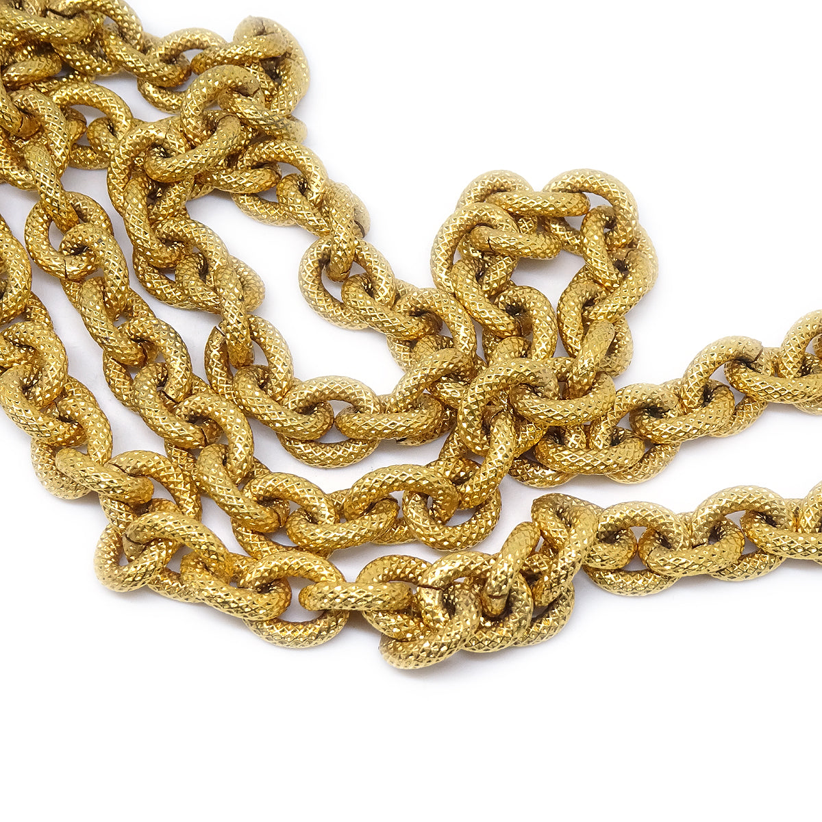 Luxury Chanel 1994 Gold Chain Pendant Necklace 6125/3052