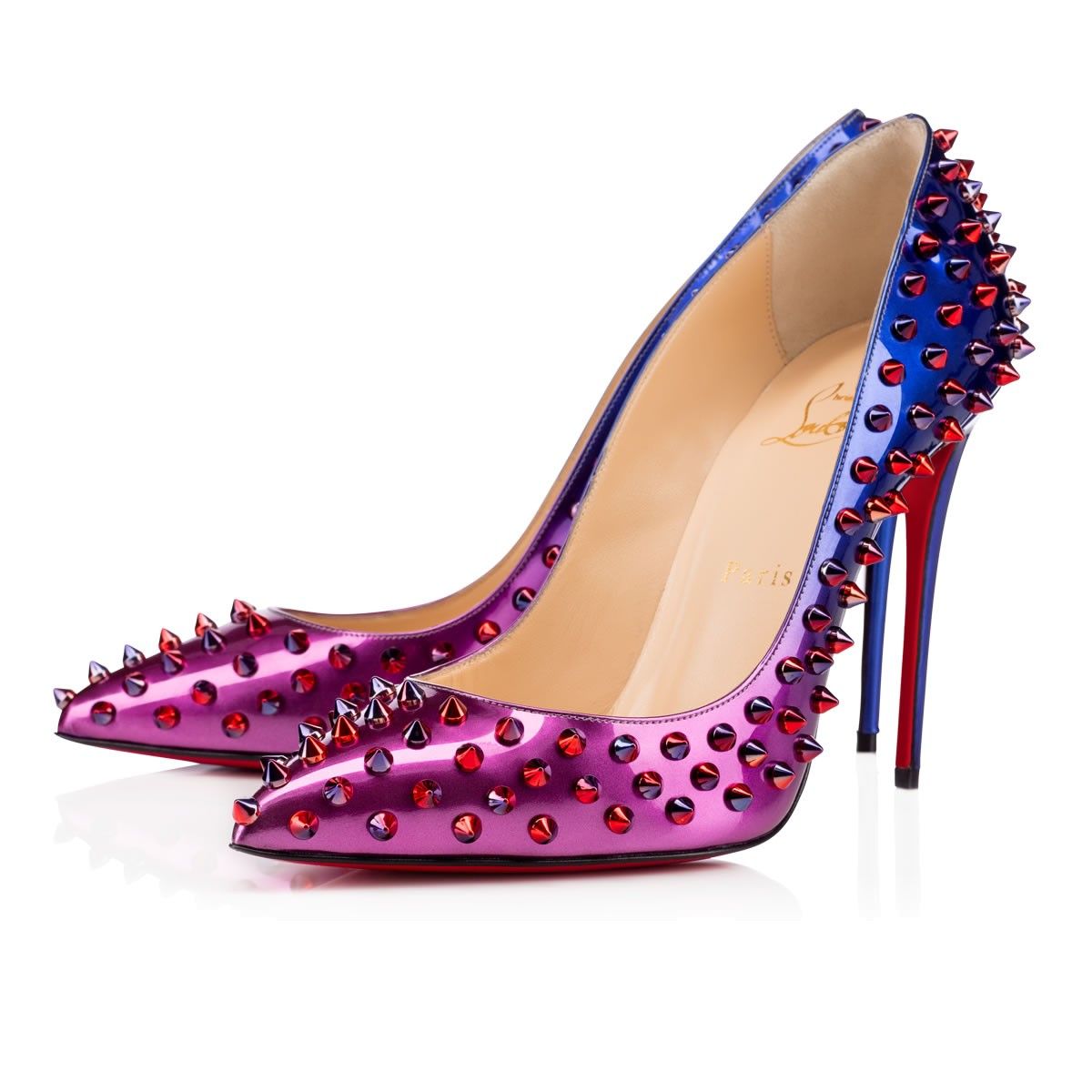 CHRISTIAN LOUBOUTIN FOLLIES SPIKES 120 SIZE 40
