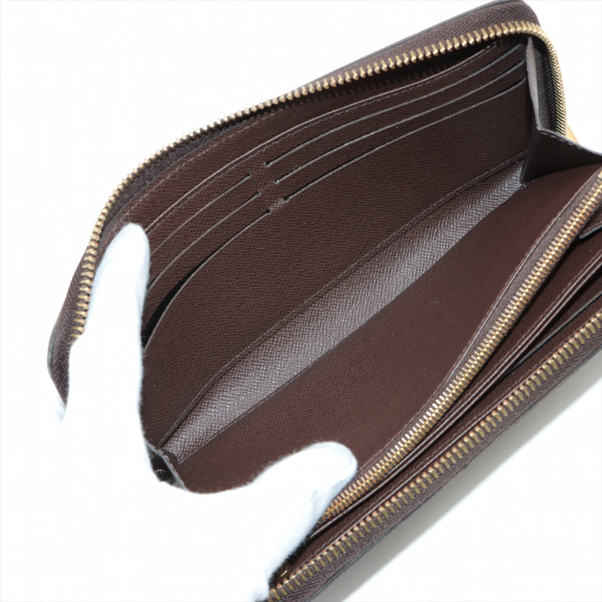 Louis Vuitton Damier Zippie Wallet N41661 Brown Round Zip Wallet