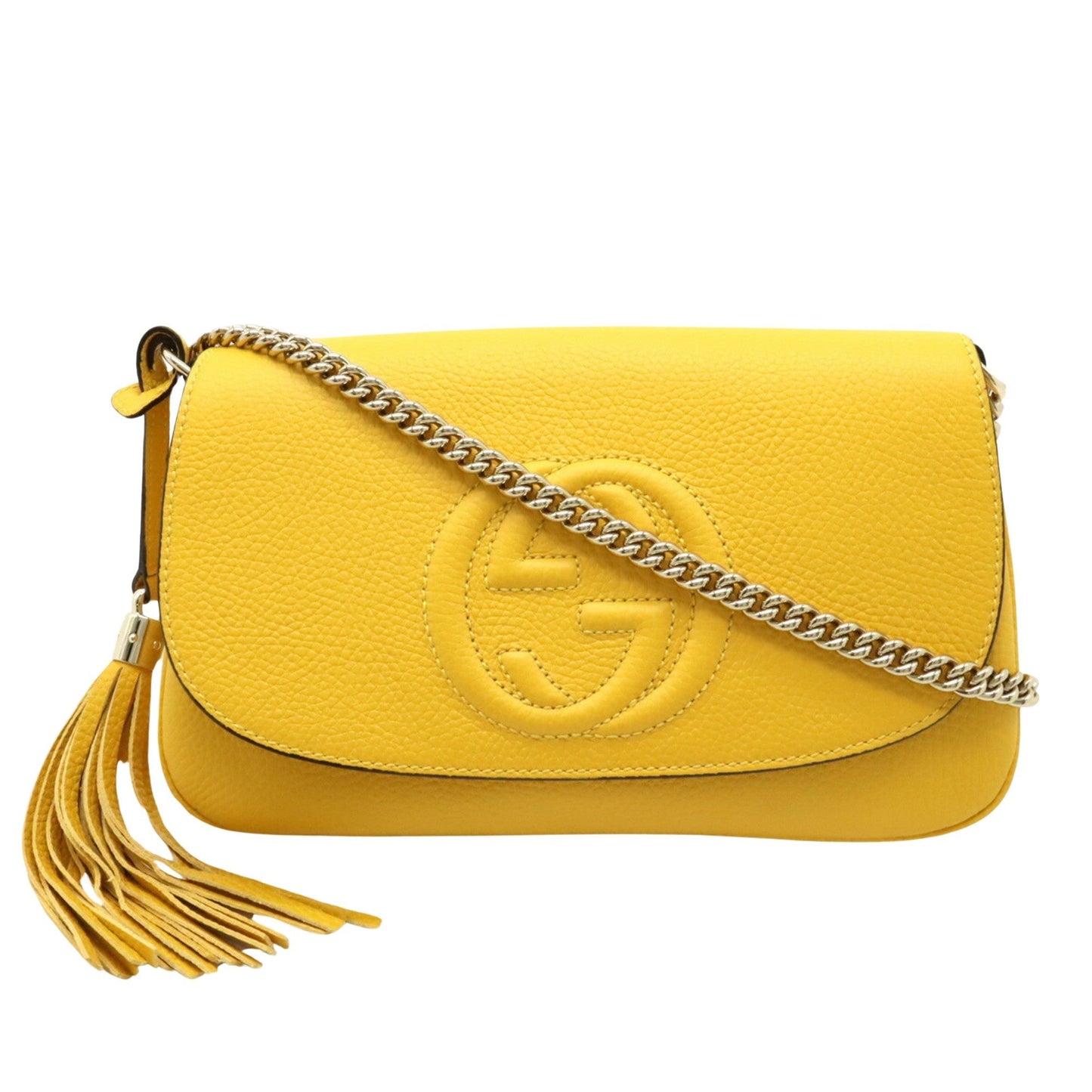 Luxury Gucci Trending 2025 Soho  Leather Shoulder Bag ()