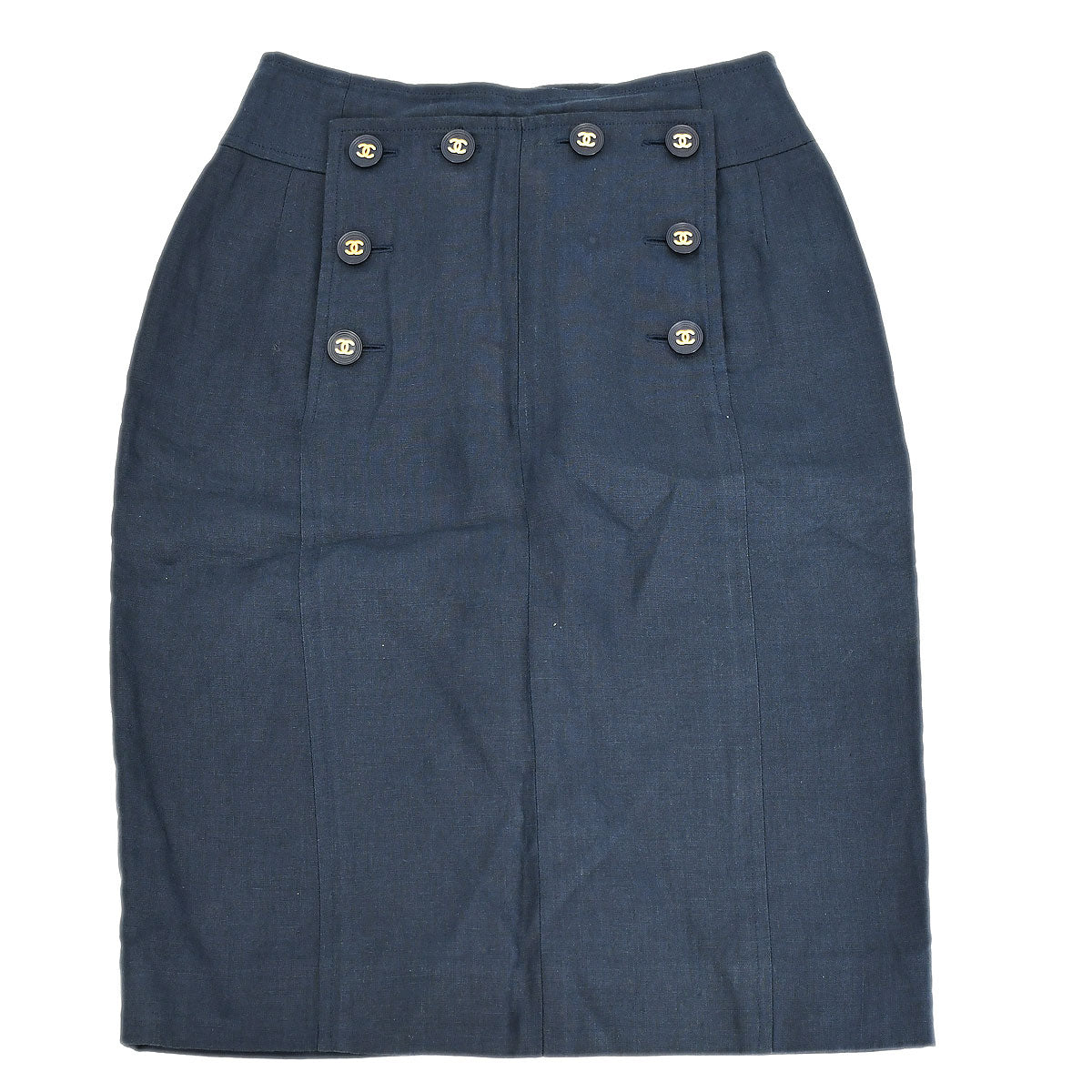 Luxury Chanel Spring 1994 CC-button pencil skirt #36