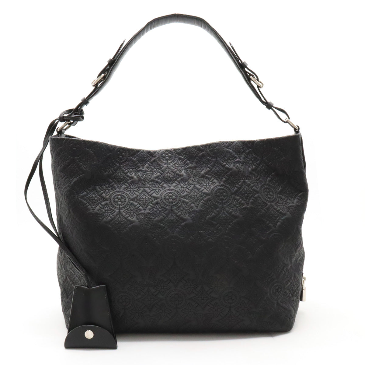 Louis Vuitton Monogram Antique Hob PM Shoulder Bag Semi-Sheldder Leather Noneir Black M93833