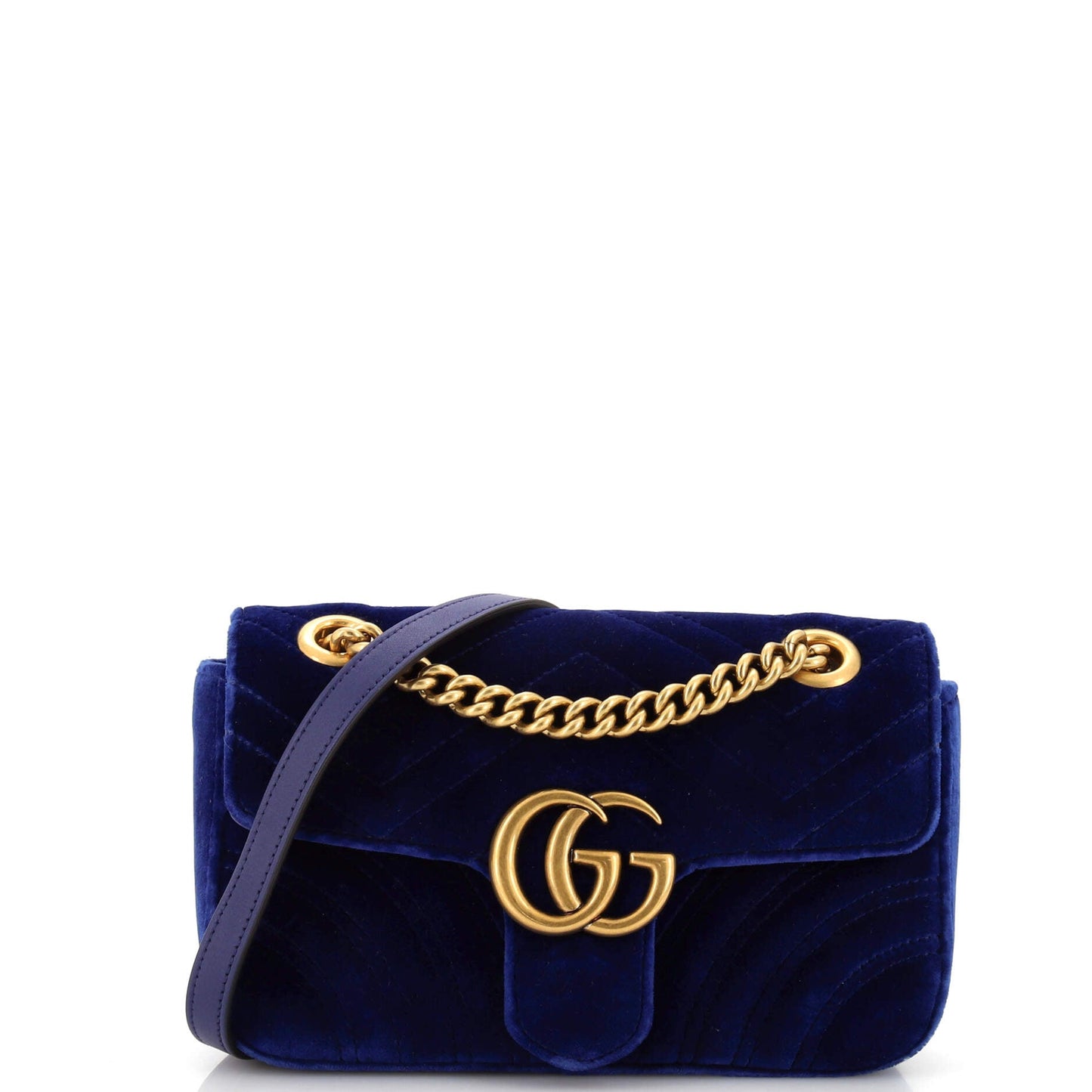 Luxury Gucci Trending 2025 GG Marmont Flap Bag Matelasse Velvet Small