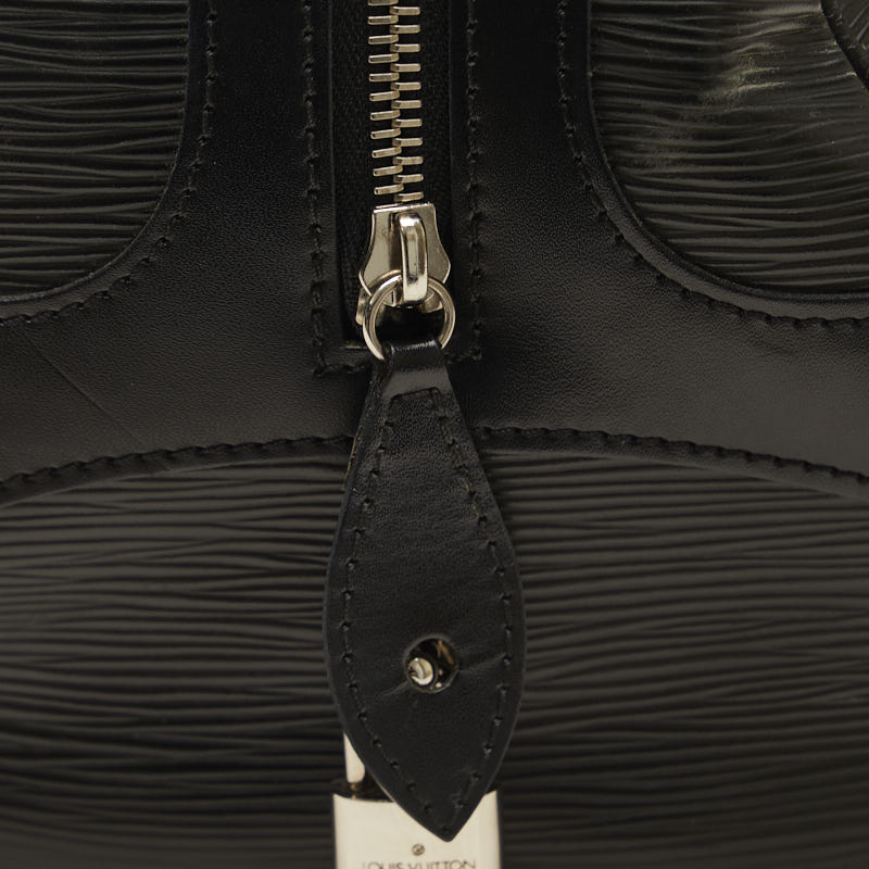 Louis Vuitton Epi Bowling Montaigne GM Handbag M59312 Noneir Black Leather  Louis Vuitton