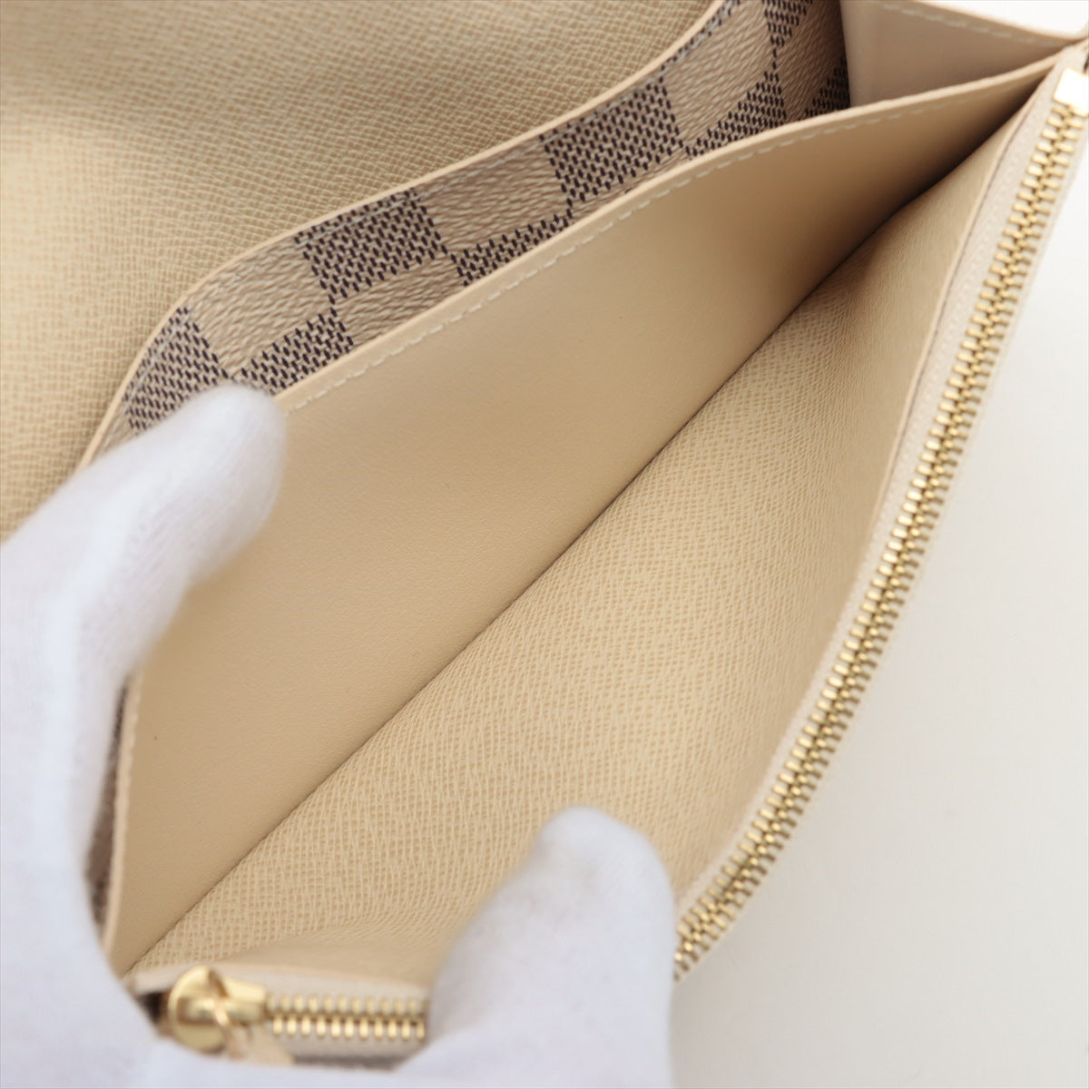 Louis Vuitton Damié Azur Portfolio Emily N63546 White