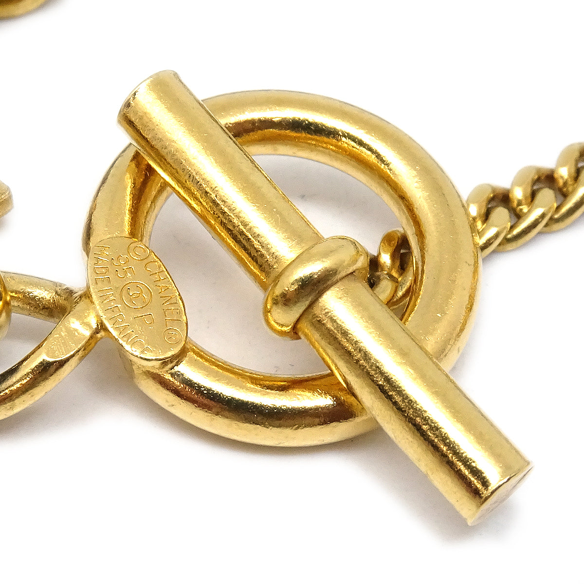 Luxury Chanel 1995 Icon Charm Chain Bracelet