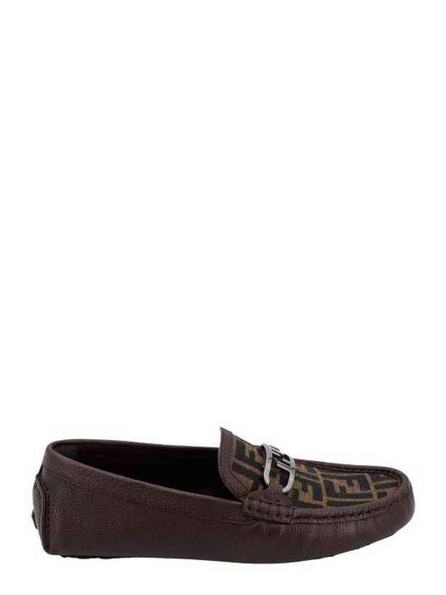 Luxury Fendi O'Lock Loafers Brown