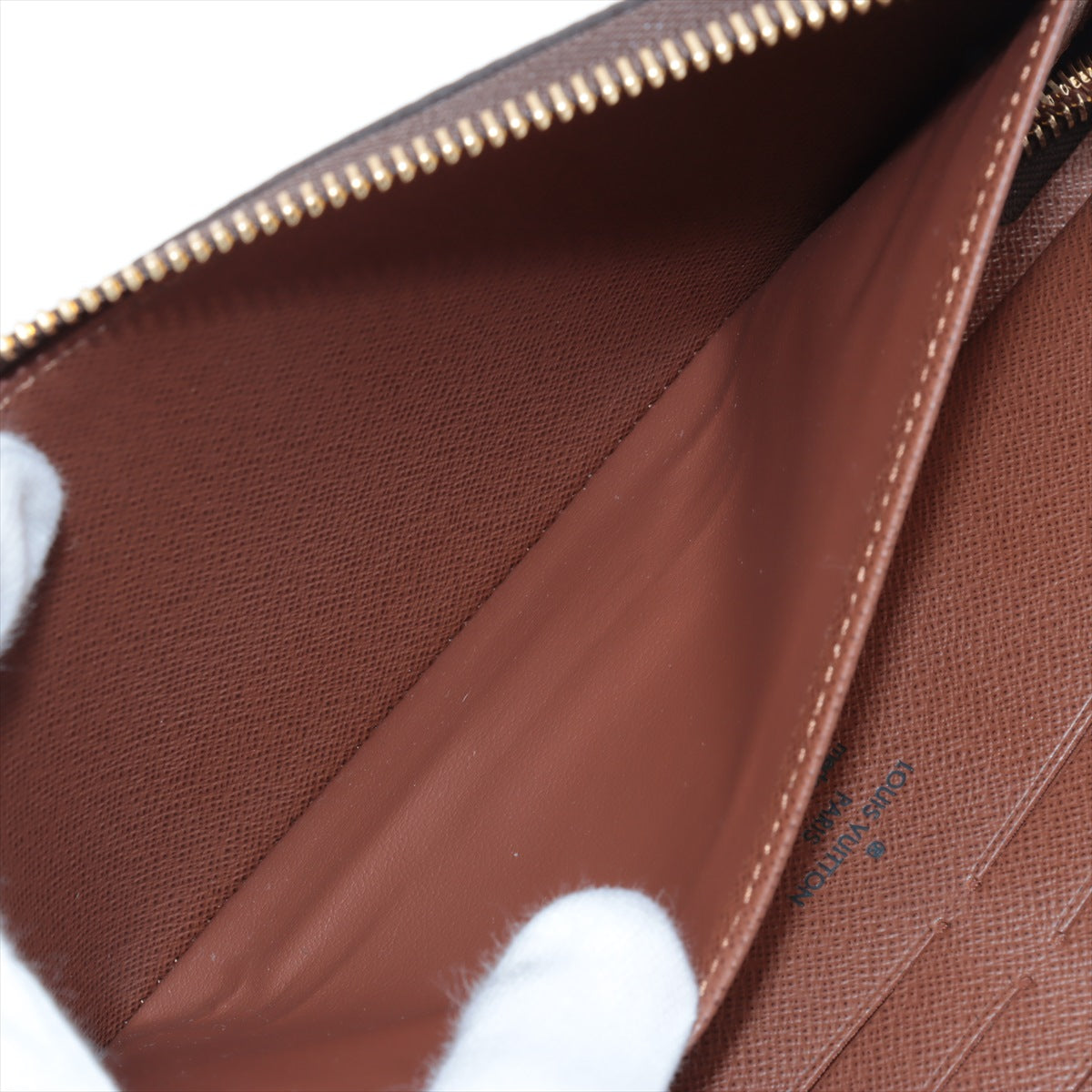 Louis Vuitton Monogram  Organizer M62581 Brown Round Zip Wallet