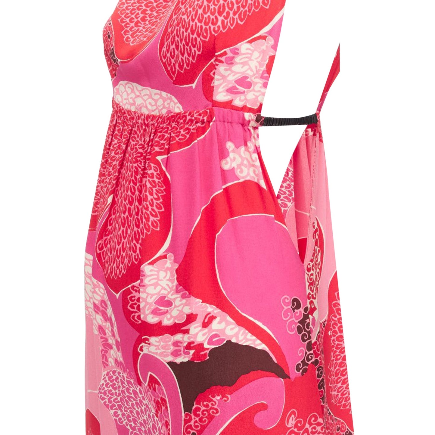Gucci Tom Ford floral cutout leather strap dress