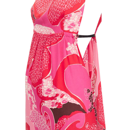 Gucci Tom Ford floral cutout leather strap dress