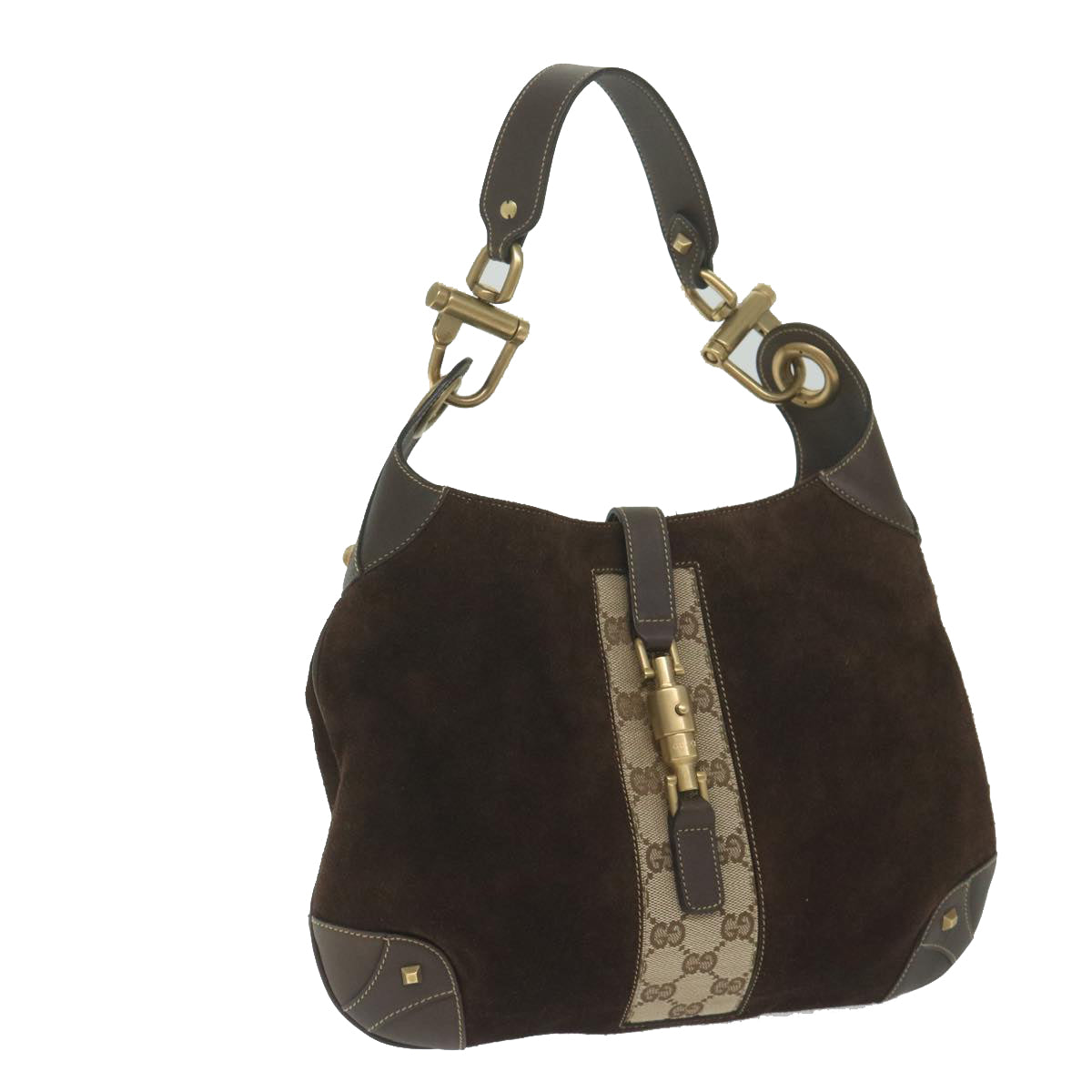 Luxury Gucci Trending 2025 Jackie  Suede Shoulder Bag ()