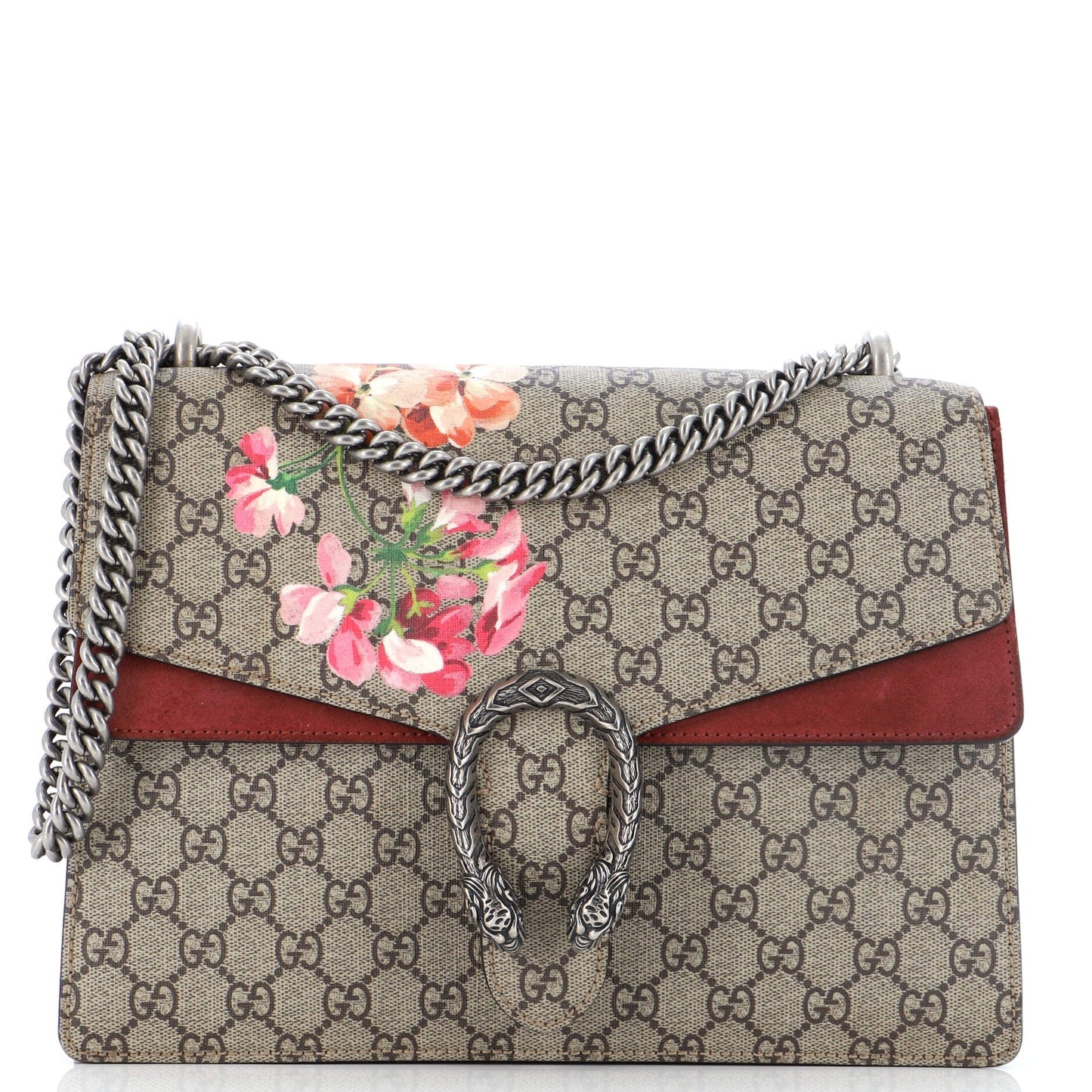 Luxury Gucci Trending 2025 Dionysus Bag Blooms Print GG Coated Canvas Medium