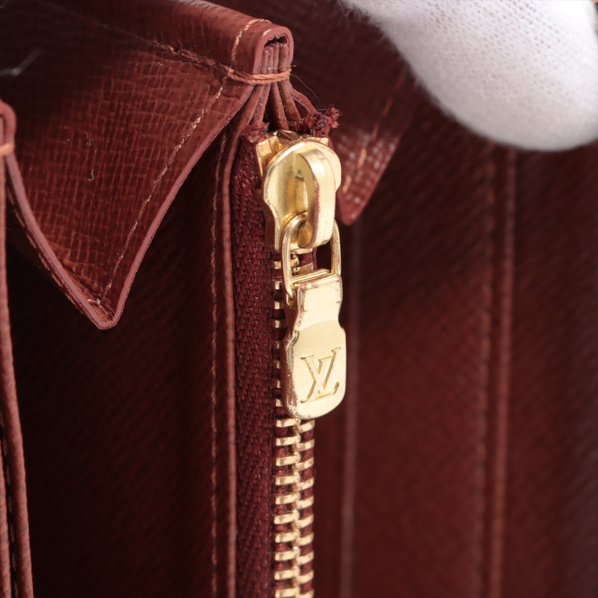 Louis Vuitton Monogram  Wallet M60017 Brown Round Zip Wallet