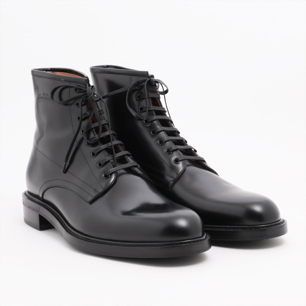 Louis Vuitton 16 Years Leather Boots 9 1/2M  Black DI1106 Change