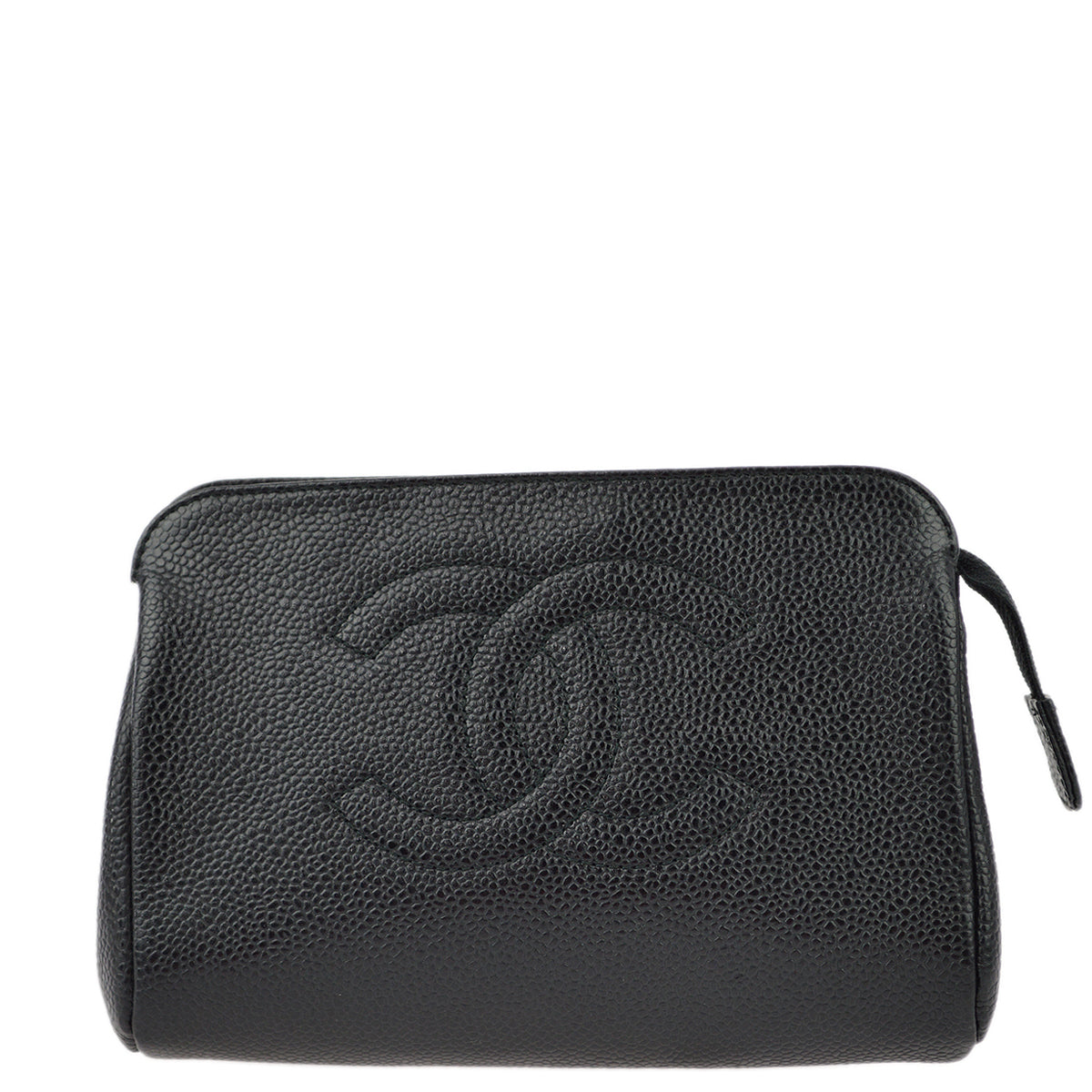 Chanel Black Caviar Cosmetic Pouch