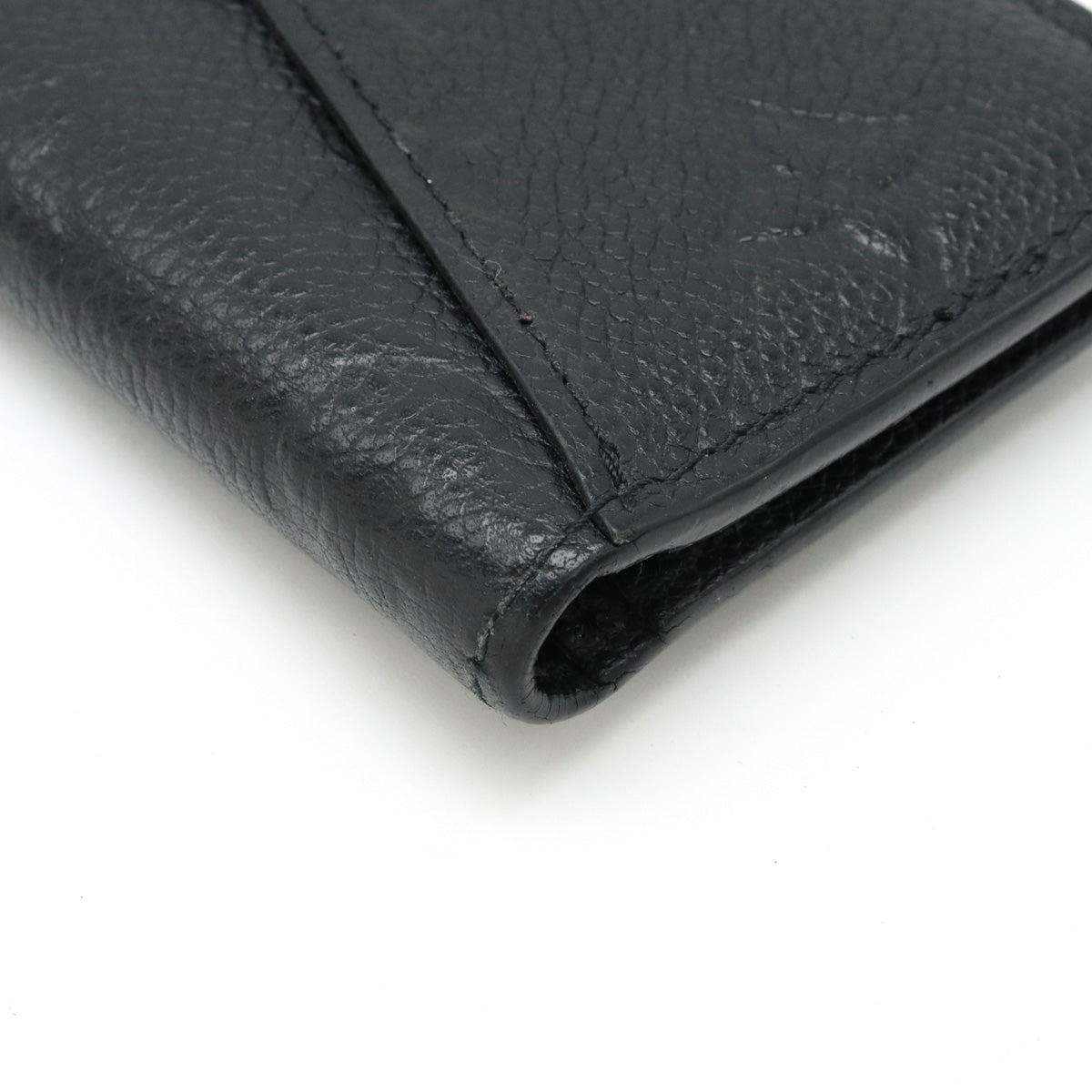 Louis Vuitton Monogram Amplant Card Case Black M67262