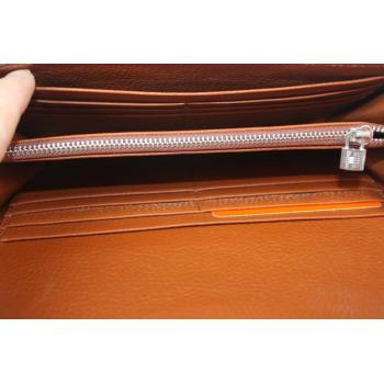 Luxury Hermes Wallet H1528 Lizard Leather Yellow