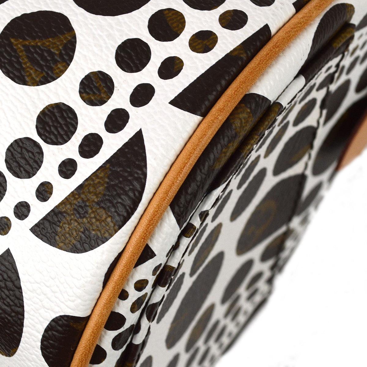 Louis Vuitton 2012 White Pumpkin Dot Papillon Handbag M40687