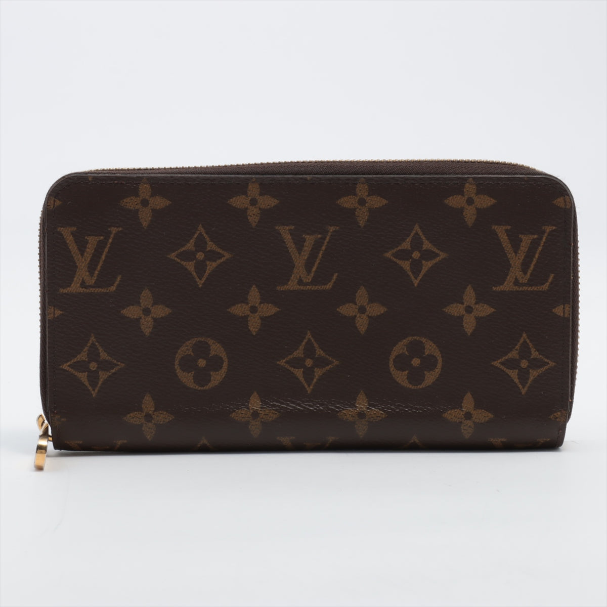 Louis Vuitton Monogram  Wallet M42616 Brown Round Zip Wallet