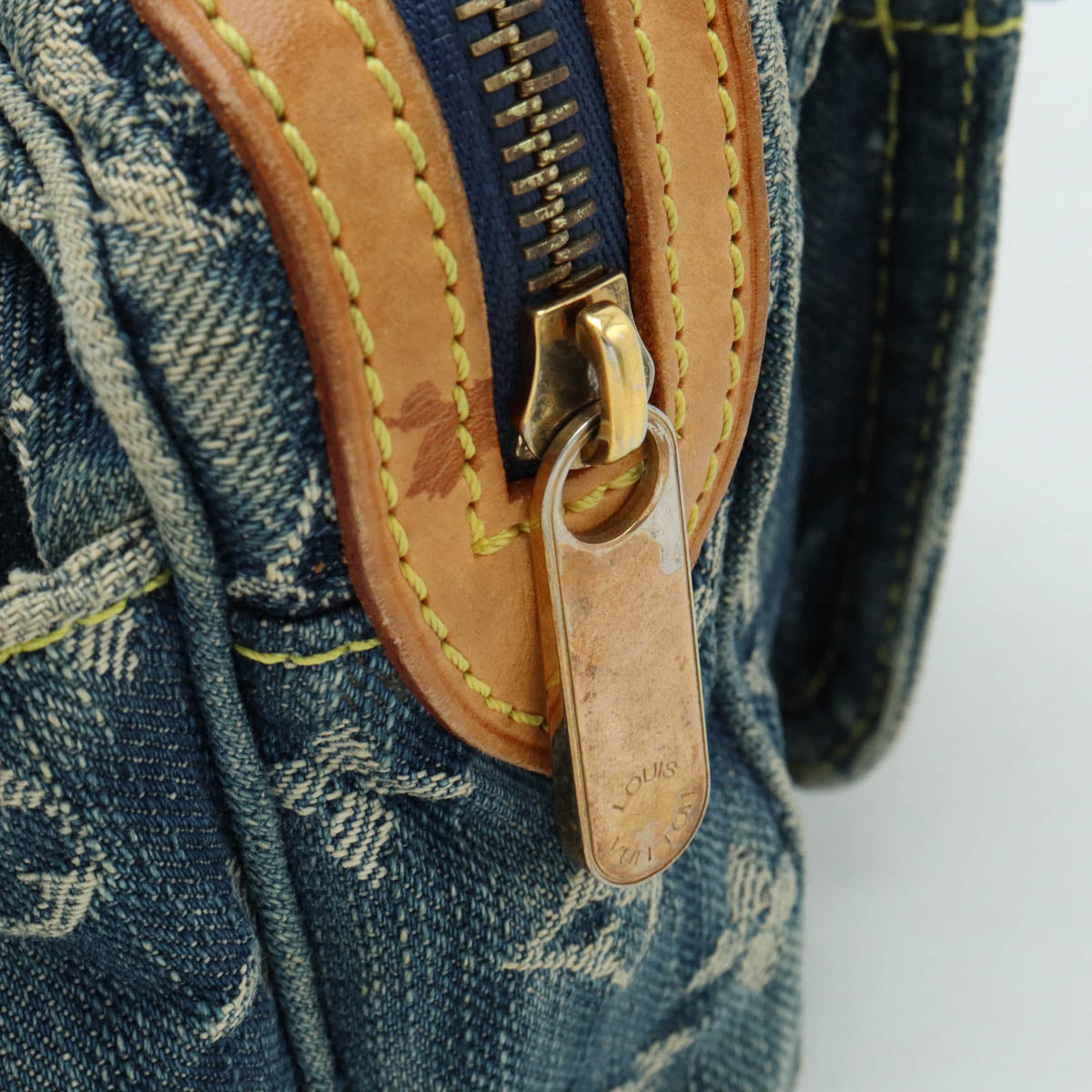 Louis Vuitton Monogram Denim Bag Body Bag Blue M95347