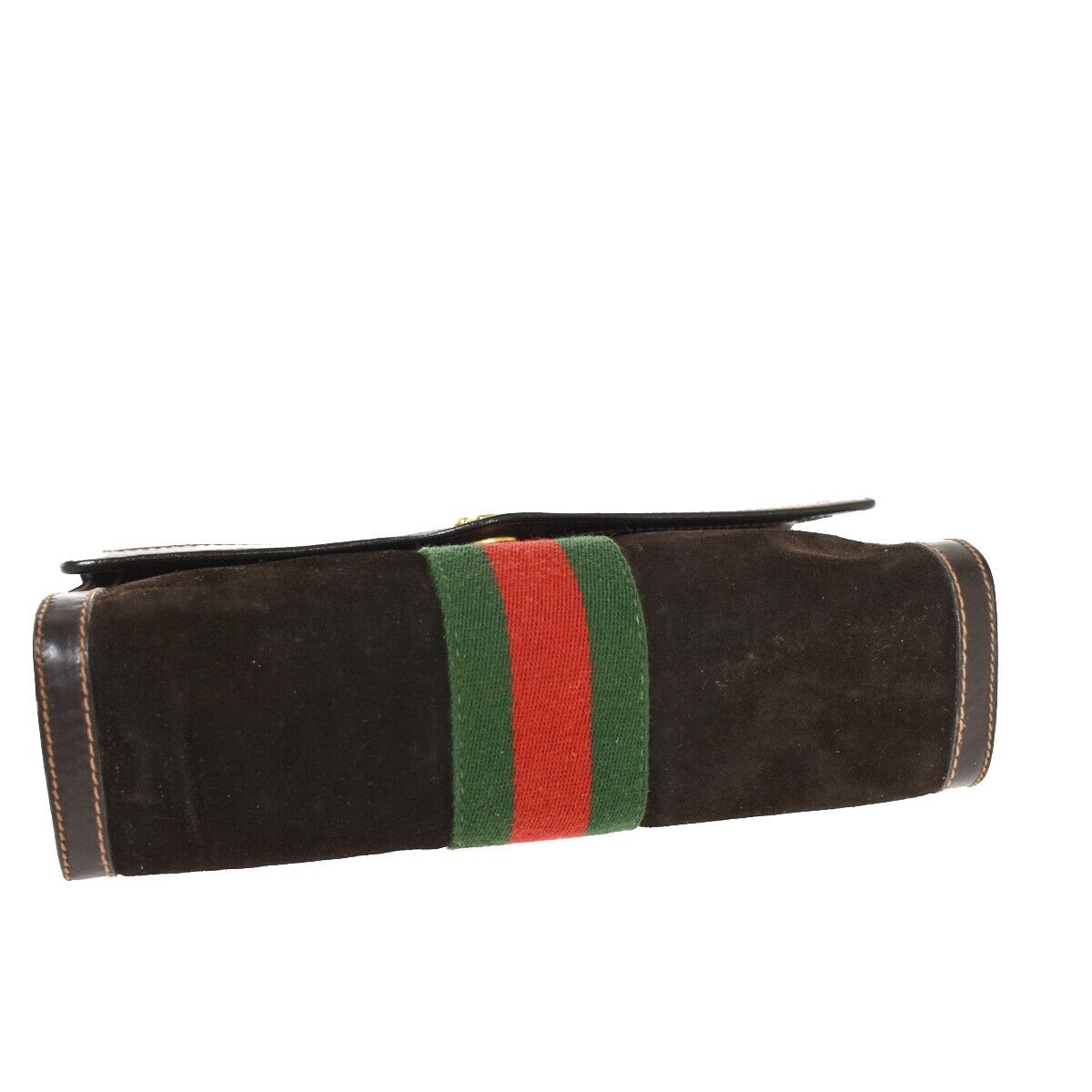 Gucci Sherry  Suede Clutch Bag ()