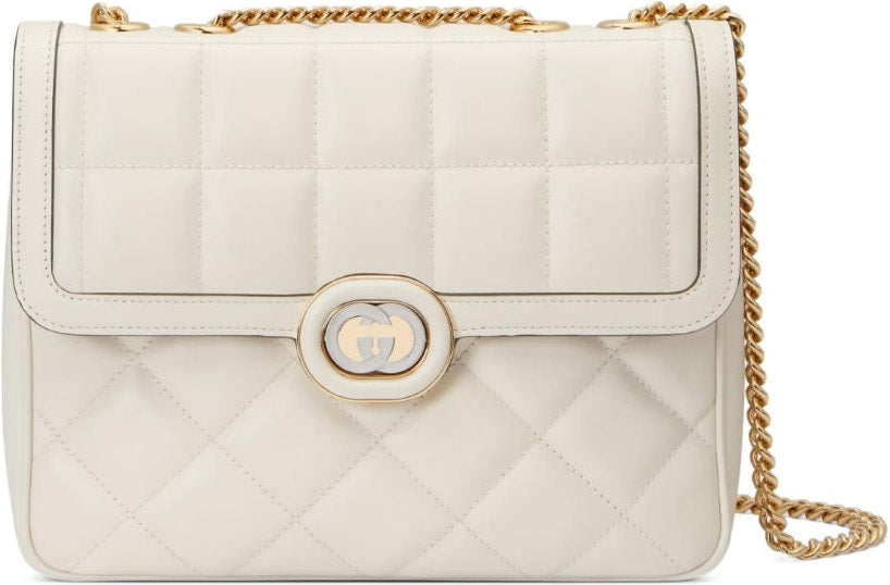 Luxury Gucci Trending 2025 Women's Exquisite Off-White Leather Bag in Myst.white | 740834AAB1Q