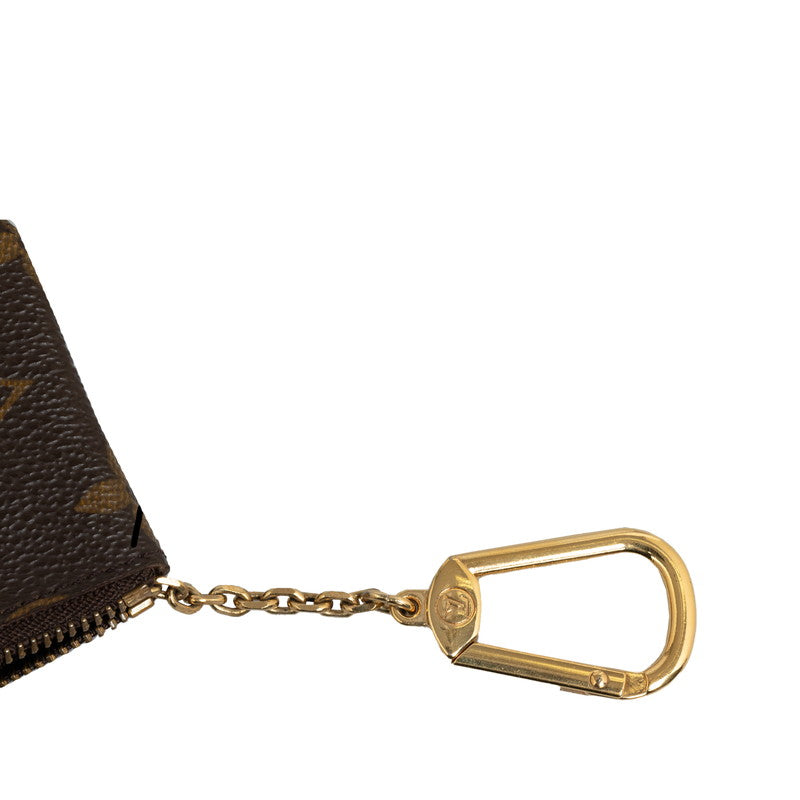 Louis Vuitton Monogram Pochette Crane Coin Case Keycase M62650 Brown PVC Leather  Louis Vuitton